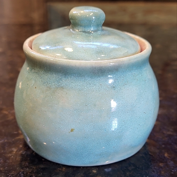 Rare Pisgah Forest Pottery Mini Covered Sugar Bowl and Creamer Set - Picture 4 of 16